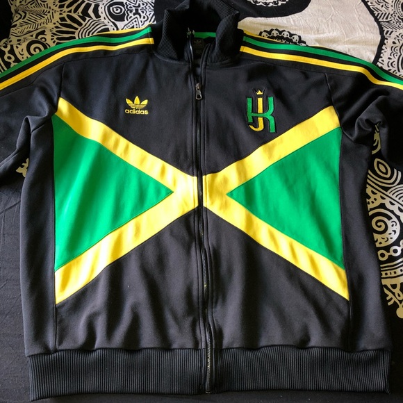 Rare Adidas Kingston Jamaica Track Jacket Sz S Rare Adidas Kingston Jamaica Track Jacket Sz S